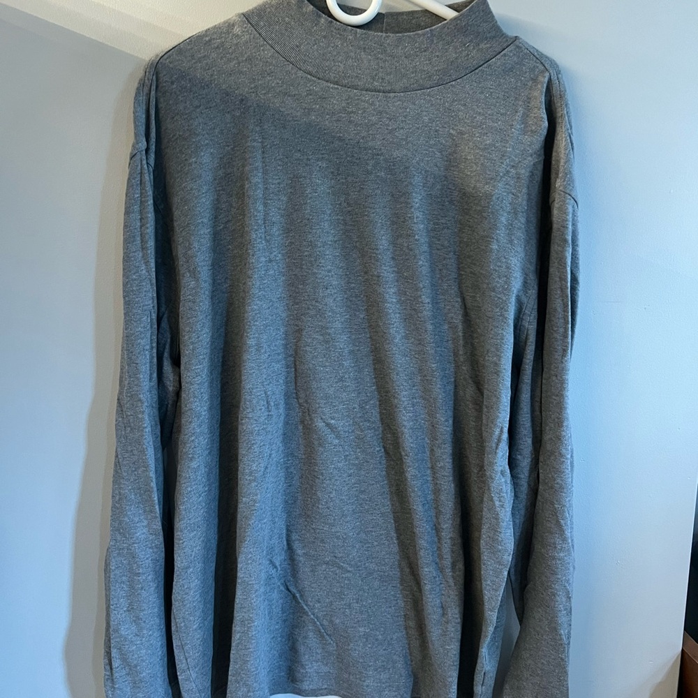 Lands' End 100% cotton turtle neck